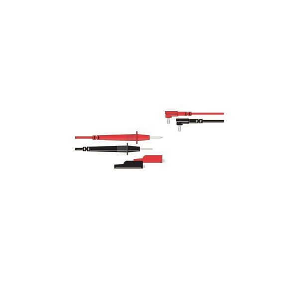 Triplett Test Leads w/ Mini-Banana Jacks and Insulated Screw-On Alligator Clips TR-79-153